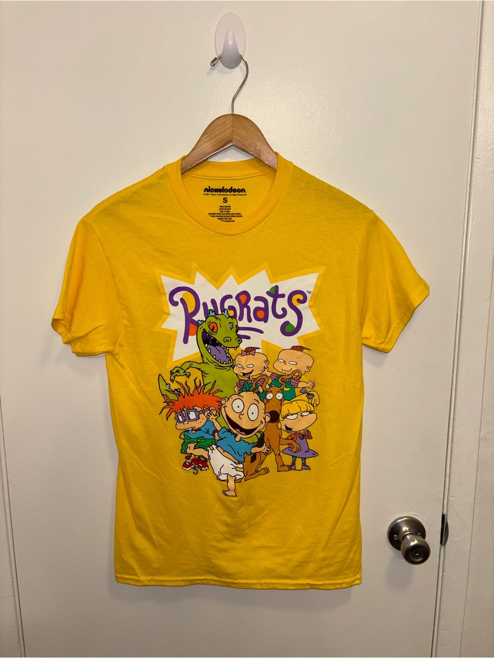 Nickelodeon Rugrats Bright Yellow Character Graphic Tee